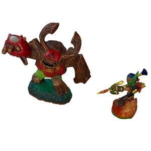 Skylanders Giant Tree Rex Figure and Flameslinger Elven Archer Bundle